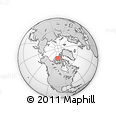 Outline Map of the Area around 76° 14' 18" N, 103° 37' 30" W, rectangular outline