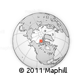 Outline Map of the Area around 76° 14' 18" N, 111° 16' 30" W, rectangular outline