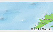 Political 3D Map of the area around 76° 14' 18" N, 123° 10' 30" W