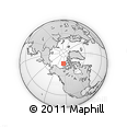 Outline Map of the Area around 76° 14' 18" N, 124° 1' 30" W, rectangular outline