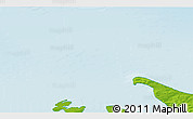 Physical 3D Map of the area around 76° 14' 18" N, 141° 10' 30" E