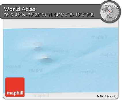 Physical 3D Map of the Area around 76° 14' 18" N, 14° 31' 30" E