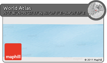 Physical Panoramic Map of the Area around 76° 14' 18" N, 164° 7' 30" E