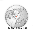 Outline Map of the Area around 76° 14' 18" N, 2° 28' 30" W, rectangular outline