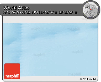 Physical 3D Map of the Area around 76° 14' 18" N, 34° 55' 29" E