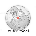 Outline Map of the Area around 76° 14' 18" N, 47° 40' 29" E, rectangular outline