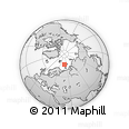 Outline Map of the Area around 76° 14' 18" N, 50° 13' 30" E, rectangular outline
