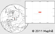 Blank Location Map of the area around 76° 14' 18" N, 55° 19' 30" E