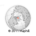 Outline Map of the Area around 76° 14' 18" N, 55° 10' 29" W, rectangular outline
