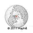Outline Map of the Area around 76° 14' 18" N, 58° 34' 30" W, rectangular outline