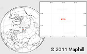 Blank Location Map of the area around 76° 14' 18" N, 61° 16' 29" E