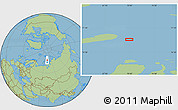 Savanna Style Location Map of the area around 76° 14' 18" N, 70° 37' 30" E