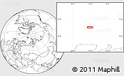 Blank Location Map of the area around 76° 14' 18" N, 71° 28' 29" E