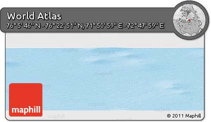Physical Panoramic Map of the Area around 76° 14' 18" N, 72° 19' 29" E
