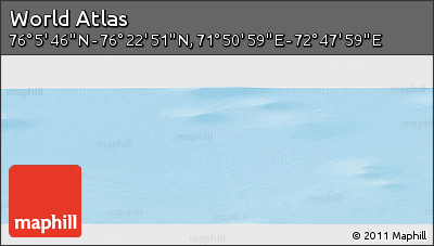 Physical Panoramic Map of the Area around 76° 14' 18" N, 72° 19' 29" E