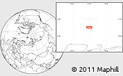 Blank Location Map of the area around 76° 14' 18" N, 73° 10' 30" E