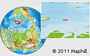 Physical Location Map of the area around 76° 14' 18" N, 73° 10' 30" E