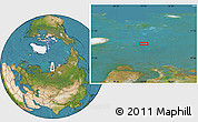 Satellite Location Map of the area around 76° 14' 18" N, 73° 10' 30" E
