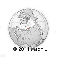Outline Map of the Area around 76° 14' 18" N, 73° 10' 30" E, rectangular outline