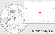 Blank Location Map of the area around 76° 14' 18" N, 74° 1' 30" E