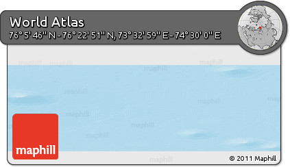Physical Panoramic Map of the Area around 76° 14' 18" N, 74° 1' 30" E