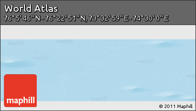 Physical Panoramic Map of the Area around 76° 14' 18" N, 74° 1' 30" E