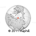 Outline Map of the Area around 76° 14' 18" N, 94° 25' 30" E, rectangular outline