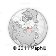 Outline Map of the Area around 76° 14' 18" N, 97° 49' 29" E, rectangular outline