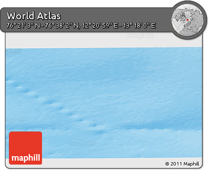 Physical 3D Map of the Area around 76° 29' 33" N, 12° 49' 29" E