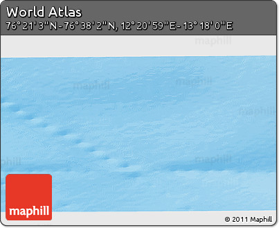 Physical 3D Map of the Area around 76° 29' 33" N, 12° 49' 29" E