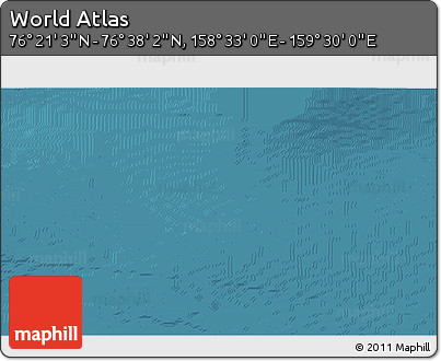 Satellite 3D Map of the Area around 76° 29' 33" N, 159° 1' 30" E
