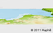 Physical Panoramic Map of the area around 76° 29' 33" N, 65° 31' 30" E
