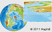 Physical Location Map of Uvdle