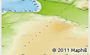 Physical Map of Uvdle
