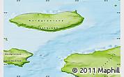 Physical Map of Narsaarsuk
