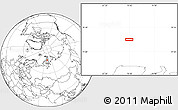 Blank Location Map of the area around 76° 29' 33" N, 70° 37' 30" E