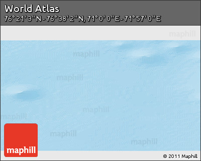 Physical 3D Map of the Area around 76° 29' 33" N, 71° 28' 29" E