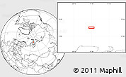 Blank Location Map of the area around 76° 29' 33" N, 71° 28' 29" E