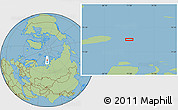 Savanna Style Location Map of the area around 76° 29' 33" N, 71° 28' 29" E