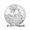 Outline Map of the Area around 76° 29' 33" N, 71° 28' 29" E, rectangular outline