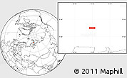 Blank Location Map of the area around 76° 29' 33" N, 72° 19' 29" E