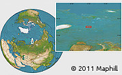 Satellite Location Map of the area around 76° 29' 33" N, 72° 19' 29" E