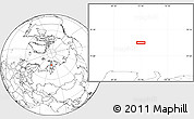 Blank Location Map of the area around 76° 29' 33" N, 73° 10' 30" E