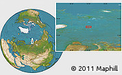 Satellite Location Map of the area around 76° 29' 33" N, 73° 10' 30" E