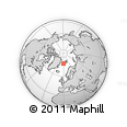 Outline Map of the Area around 76° 44' 41" N, 0° 46' 30" W, rectangular outline