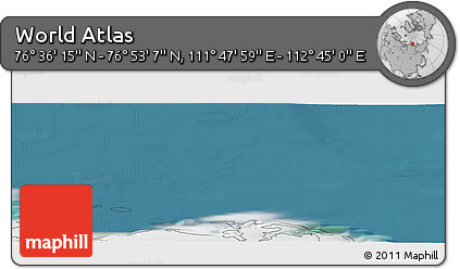 Satellite Panoramic Map of the Area around 76° 44' 41" N, 112° 16' 30" E