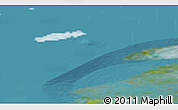 Satellite 3D Map of the area around 76° 44' 41" N, 132° 40' 30" E