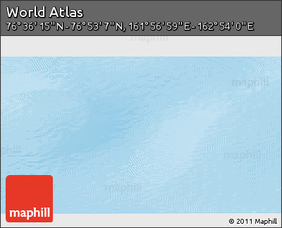 Physical 3D Map of the Area around 76° 44' 41" N, 162° 25' 30" E