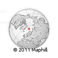 Outline Map of the Area around 76° 44' 41" N, 19° 37' 30" E, rectangular outline