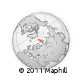 Outline Map of the Area around 76° 44' 41" N, 41° 43' 30" E, rectangular outline